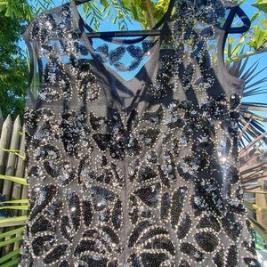 Glamoros Long Black  Sequin Dress!